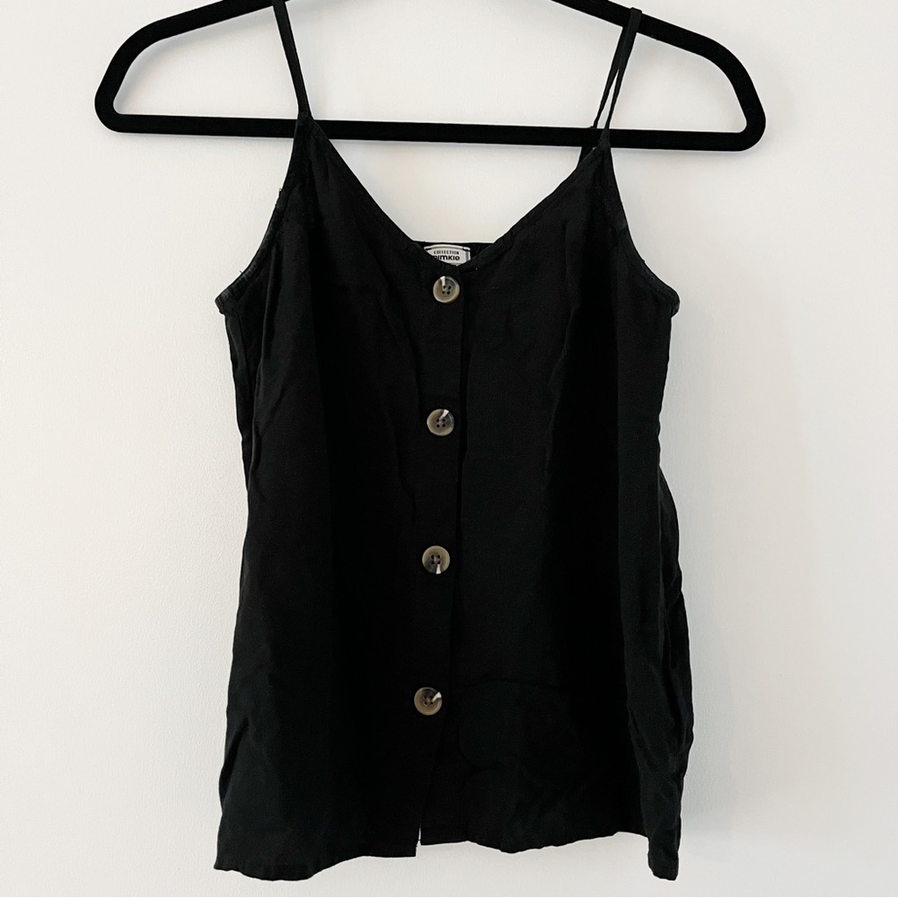 Pimkie Button Down Flowy Tank with Buttons